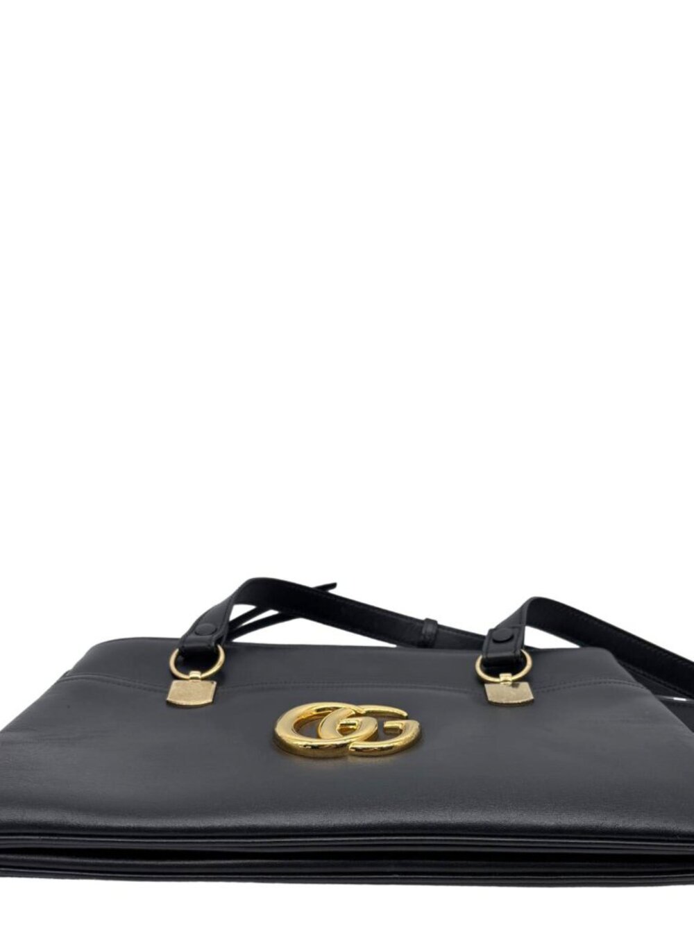 Gucci Arli Large Calfskin Leather Top Handle Shoulder Bag Black 550130 - Picture 10 of 13